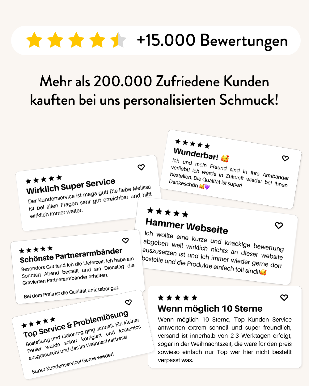 14K SILBER PARTNERARMBAND