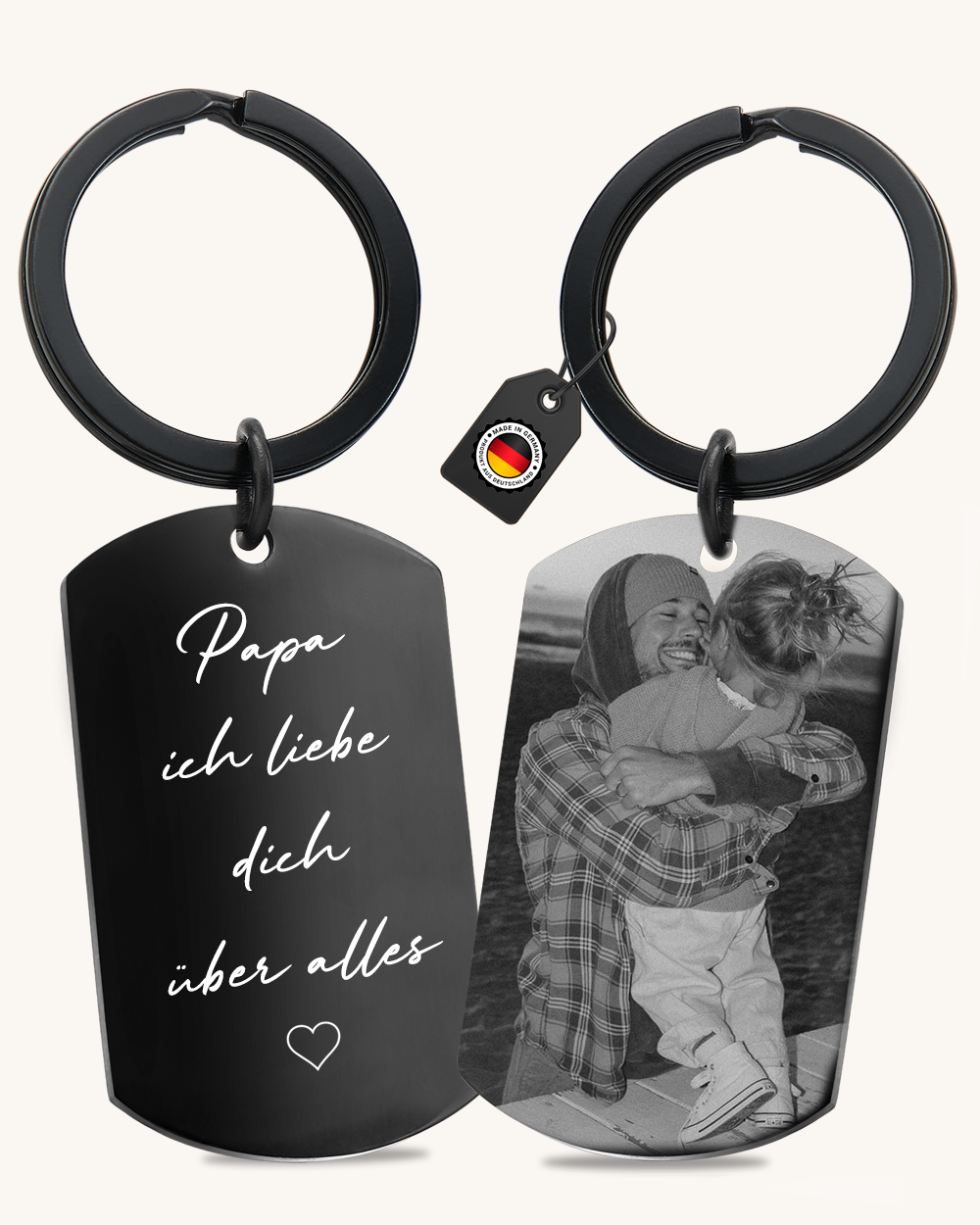 SCHLÜSSELANHÄNGER PERSONALISIERT PAPA