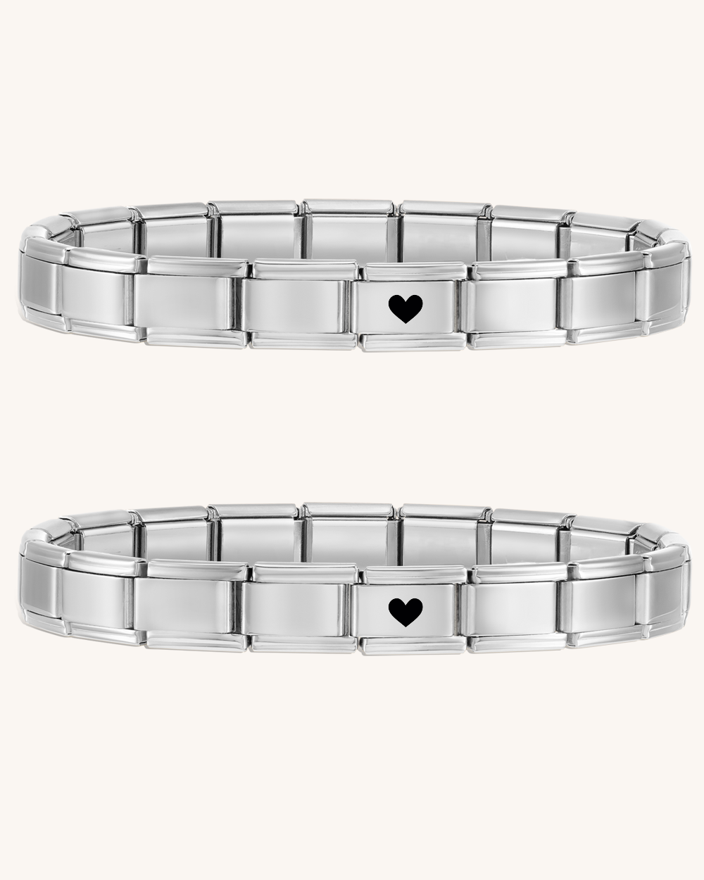 ITALIAN PARTNERARMBAND SILBER