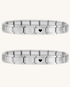 ITALIAN PARTNERARMBAND SILBER