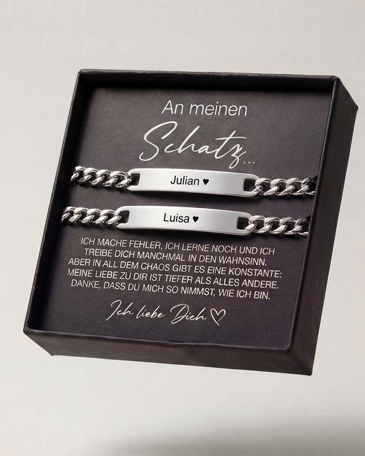 14K SILBER PARTNERARMBAND