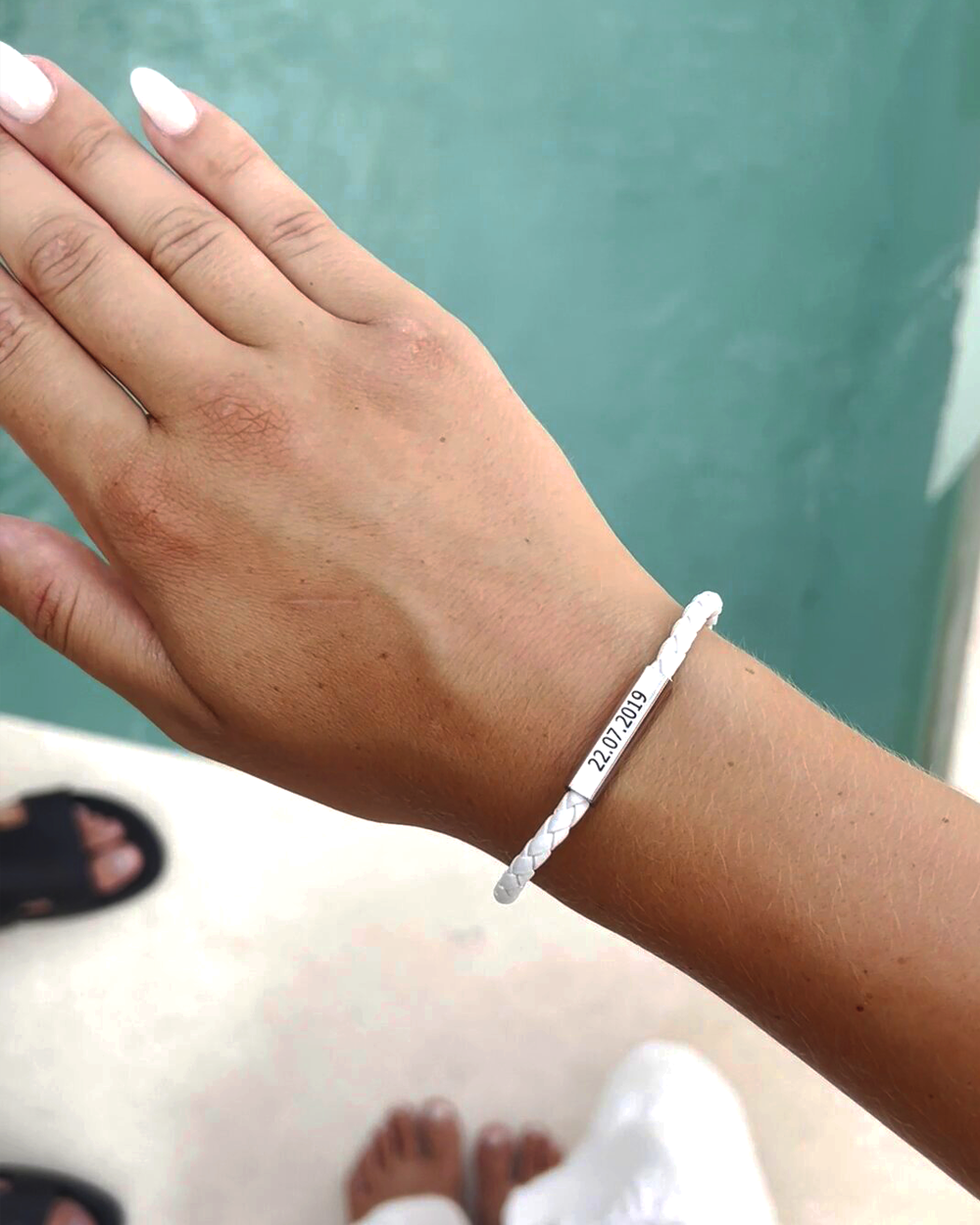 MAGNETIC SILVER HERRENARMBAND