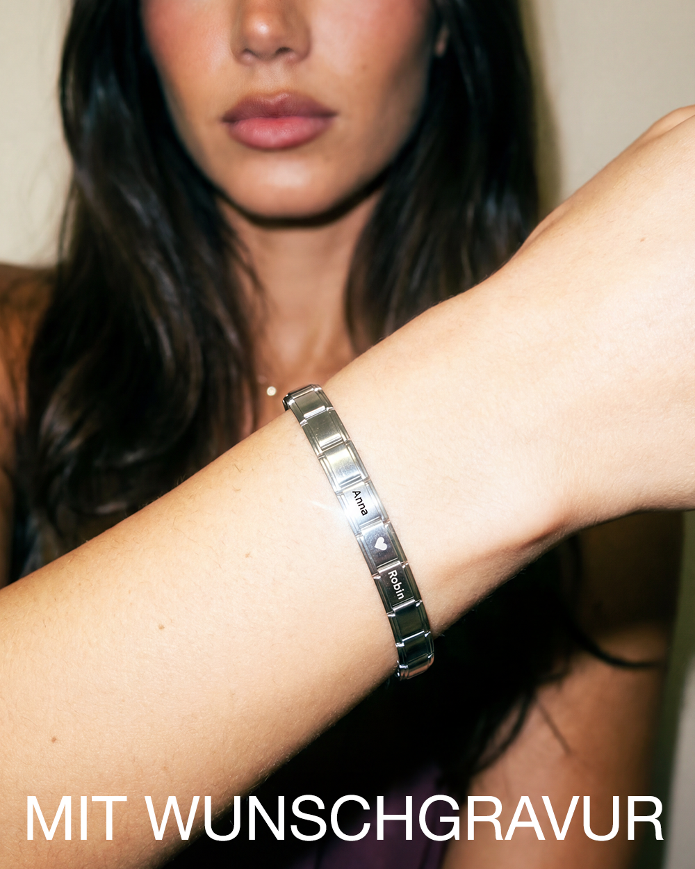 ITALIAN PARTNERARMBAND SILBER