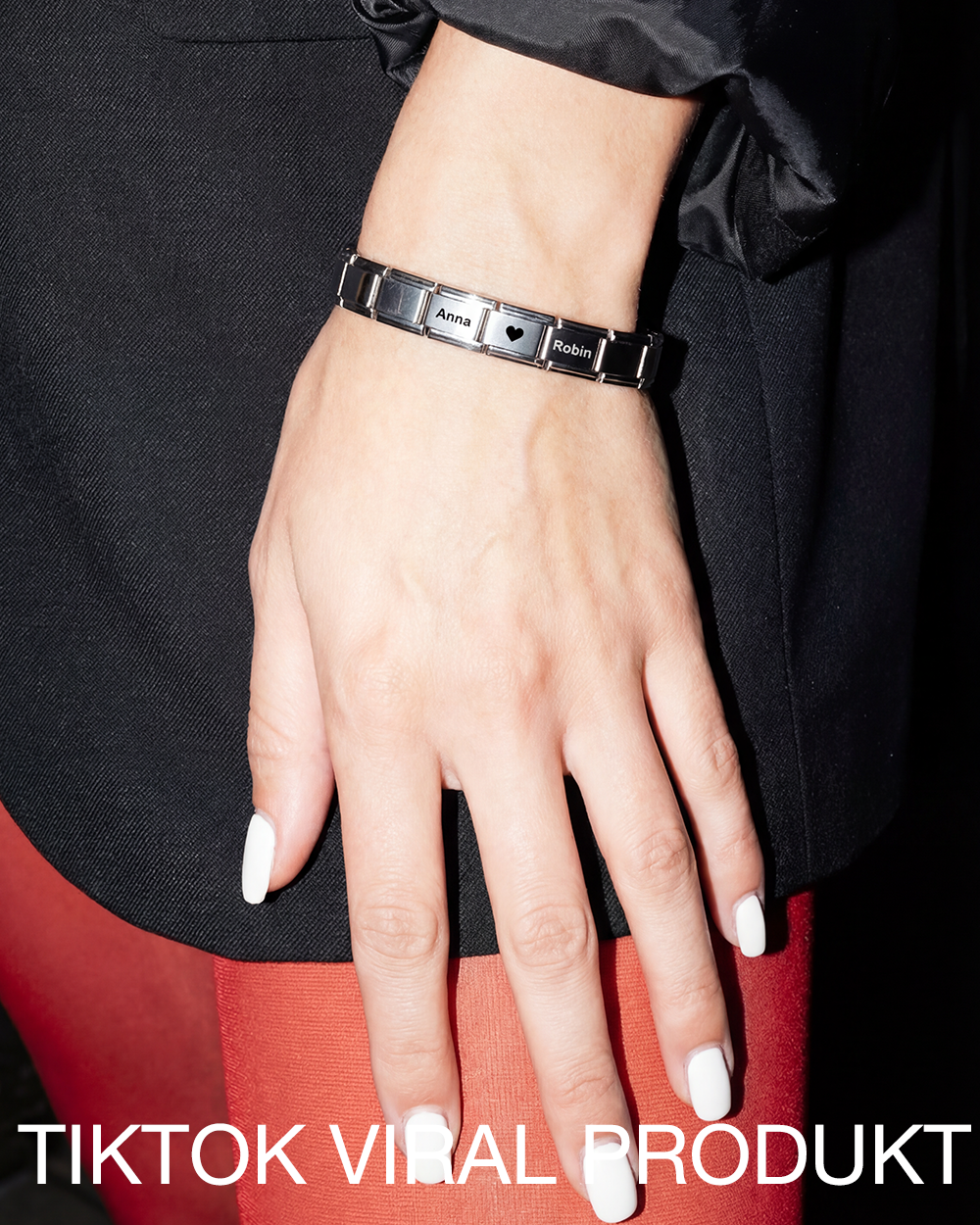 ITALIAN PARTNERARMBAND SILBER