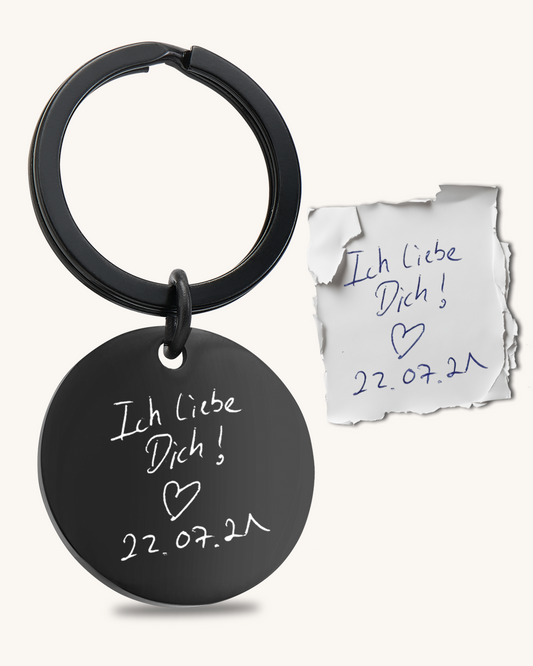 SCHLÜSSELANHÄNGER HANDSCHRIFT RUND