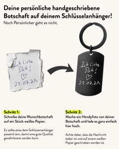 SCHLÜSSELANHÄNGER HANDSCHRIFT