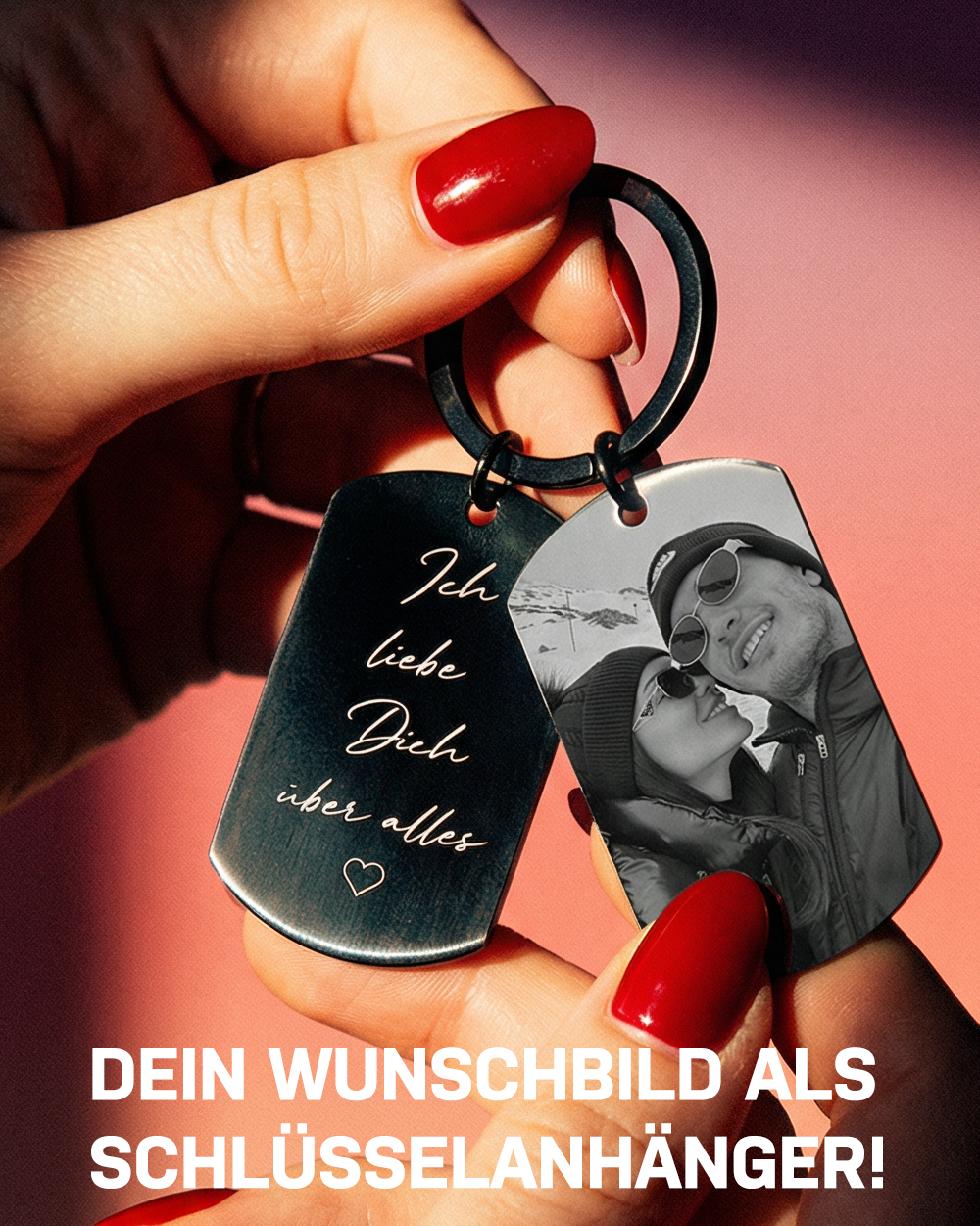 SCHLÜSSELANHÄNGER PERSONALISIERT COUPLE