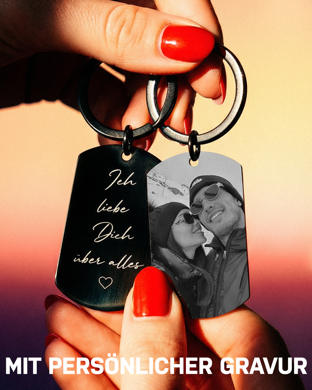 SCHLÜSSELANHÄNGER PERSONALISIERT COUPLE