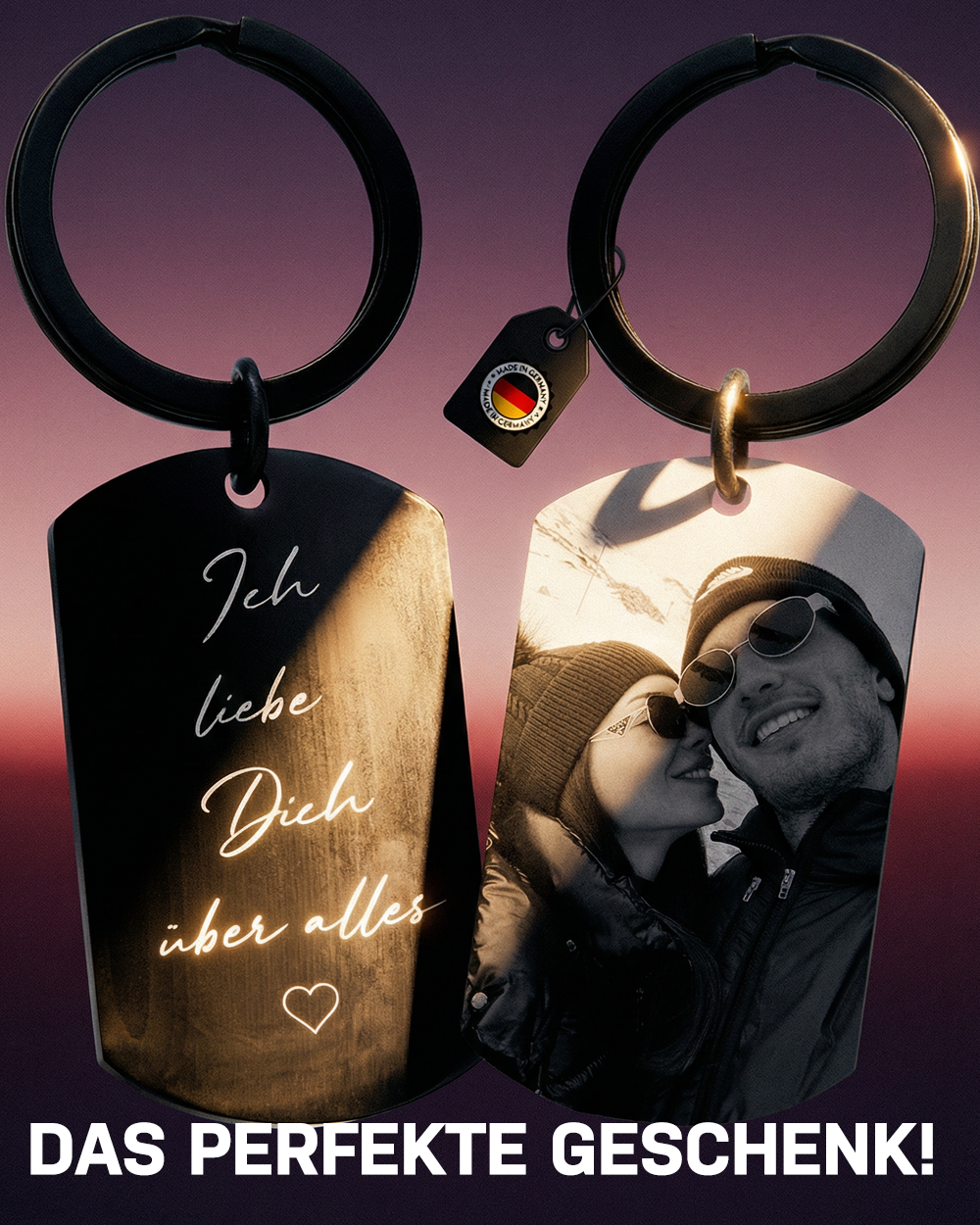 SCHLÜSSELANHÄNGER PERSONALISIERT COUPLE