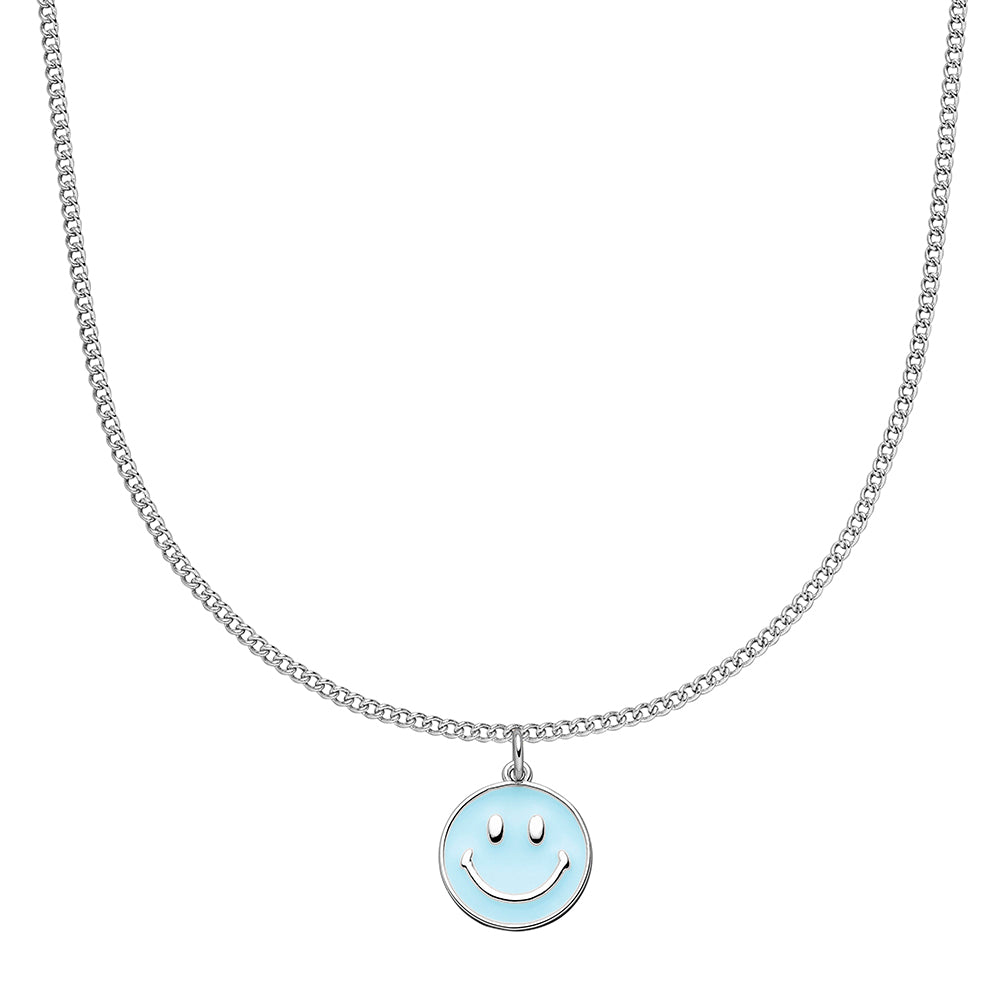 Colourful Smile Chain in Silber mit Anhänger